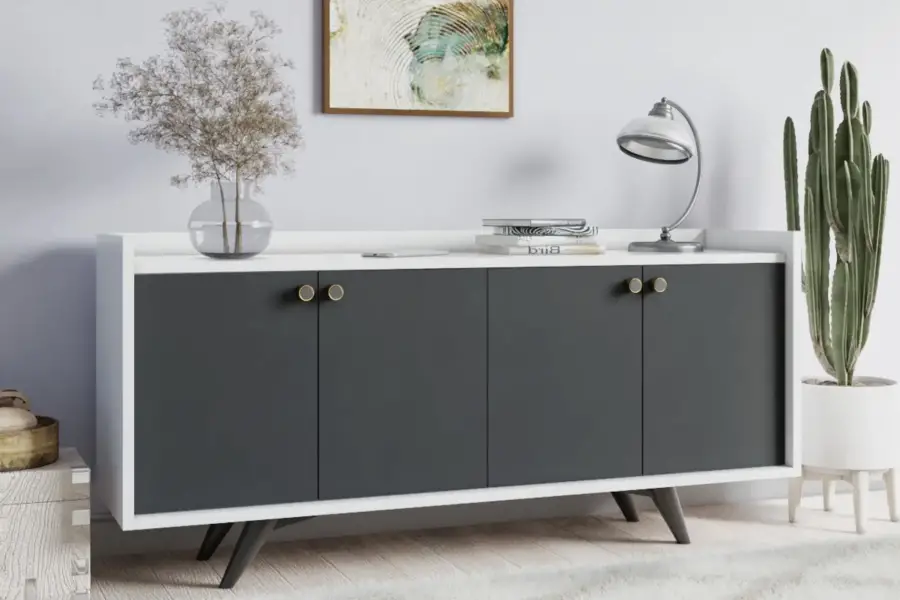 Bled Konsol, 4 Qapılı - Antrasit/Ağ - 2