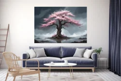 Blossoms Resilience Tree Kətan Tablo TB2070 - 3