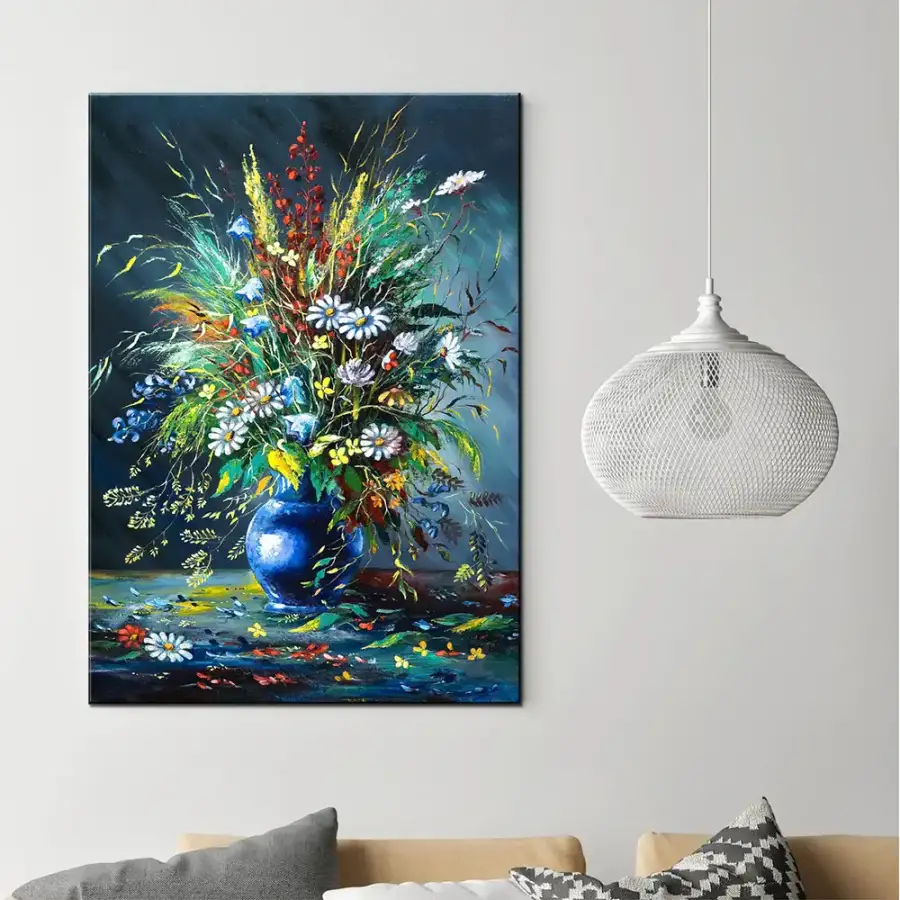 Bouquet Wild Flowers Kətan Tablo TB1294 - 1