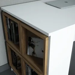 Box Çalışma Masası -Ağ /Cəviz(Qutu) - 3