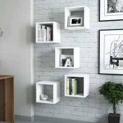 Box Divar Rəfi - Ağ 