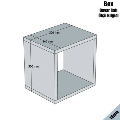 Box Divar Rəfi - Beyaz - 4