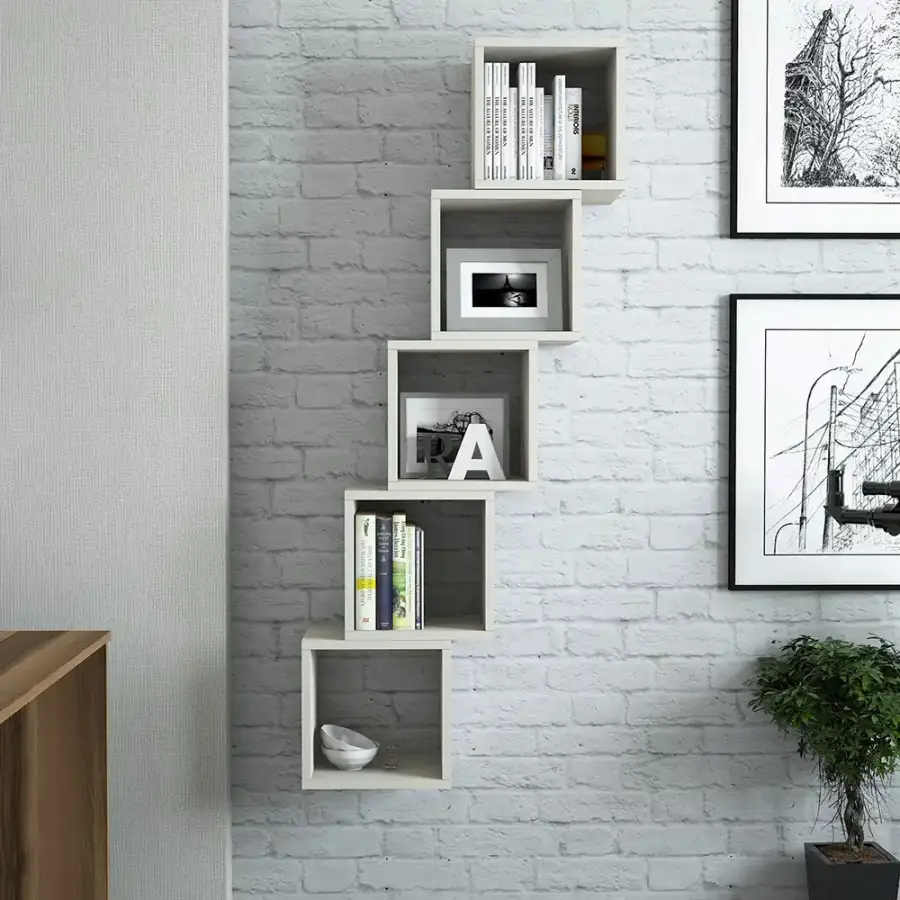 Box Divar Rəfi - Krem - 2