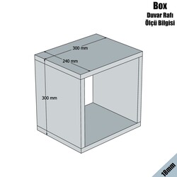 Box Divar Rəfi - Mavi - 4