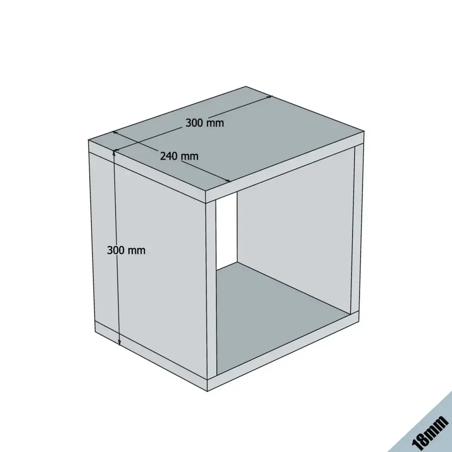 Box Divar Rəfi - Sarı - 4