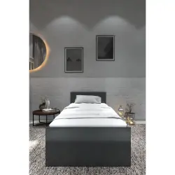 Brega Bir Nəfərlik Çarpayı - Antrasit - Modev (1)