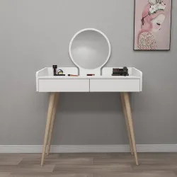Burim Makiyaj Masası - Ağ - Decoroom Collection (1)
