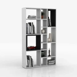 Capsella Kitab Rəfi - Ağ/Antrasit - Decoroom Collection (1)