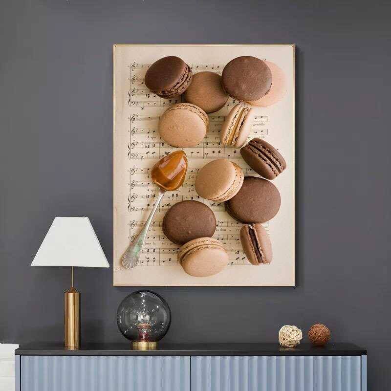 Caramel Macaroons Kətan Tablo TB1412 - 1