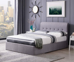 Carmel Bazalı İki Nəfərlik Çarpayı - Boz - Decore Mobilya