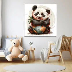 Carnivorous Working Animal Kvadrat Kətan Tablo TB2139 - 1