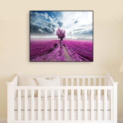 Cassisy Lavanda Tarlası Kətan Tablo TB1450 - 3
