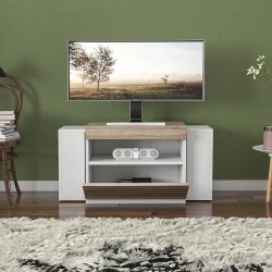 Catvi Tv Stend - Ağ/Meşə - 3