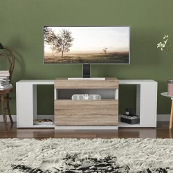 Catvi Tv Stend - Ağ/Meşə 