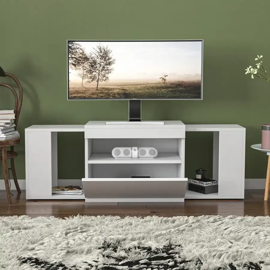 Catvi Tv Stend - Ağ - 1