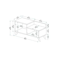 Cepos Ayaqqabı Dolabı - Cəviz/Antrasit - 5