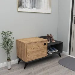 Cepos Ayaqqabı Dolabı - Meşə/Antrasit - Decoroom Collection (1)