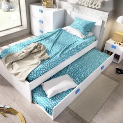 Cherry Çarpayı - Ağ/Göy - Modev (1)