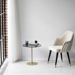 Chill-Out Sehpa / Gold & Füme 