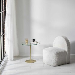 Chill-Out Sehpa / Gold & Şeffaf 