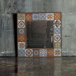 Çini Güzgü 60 cm * 60 cm - Etnik - Bluecape (1)