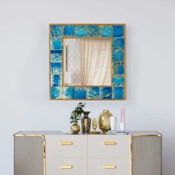 Çini Güzgü 60 cm * 60 cm - Napoli - Bluecape