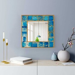 Çini Güzgü 60 cm * 60 cm - Napoli - Bluecape (1)