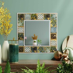 Çini Güzgü 60 cm * 60 cm - Belgrad - Bluecape