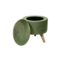 Clara Sandıklı Pufik - Yaşıl - Zemhome