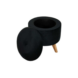 Clara Sandıqlı Pufik - Qara - Zemhome