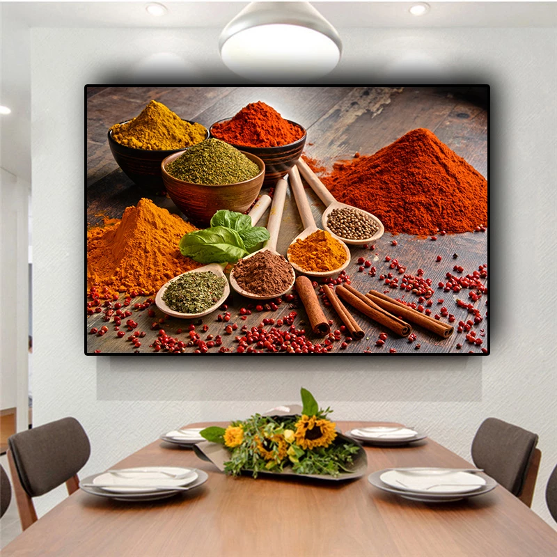 Colorful Cereal Spices Metbex Kətan Tablo TB1365 - 3