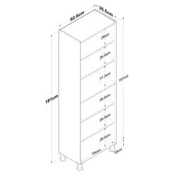 Cordell Çox Məqsədli Dolab 4 Qapılı - Ağ - Ravilla (1)