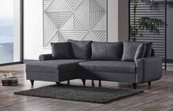 Corner Flavia Künc Divan Koyu Gri - Eviana
