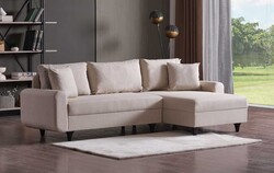 Corner Flavia Künc Divan Krem - Eviana