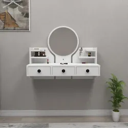 Cosmo Makiyaj Masası - Ağ - 2