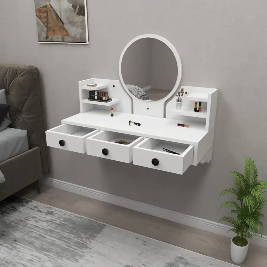 Cosmo Makiyaj Masası - Ağ - 3