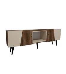 Curve Tv Stend - Cəviz/Krem - 4