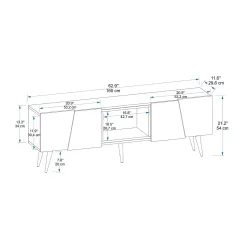 Curve Tv Stend - Cəviz/Krem - 5