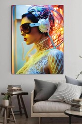Cyper Woman Kanvas Tablo - Markaev