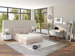 Damado İki Nəfərlik Çarpayı - Bej - Decore Mobilya (1)