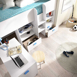 Darfe Çarpayı Ranza - Göy - Modev (1)