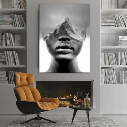 Dark Mountain Girl Kətan Tablo TB2086 - 3