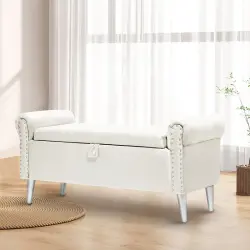 Dastra Bazalı Bench - Bej 