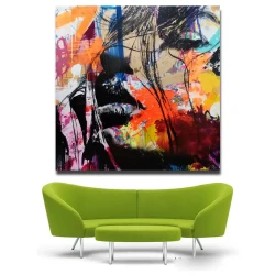 David Bowie Oil Painting Kətan Tablo TB1388 - 2