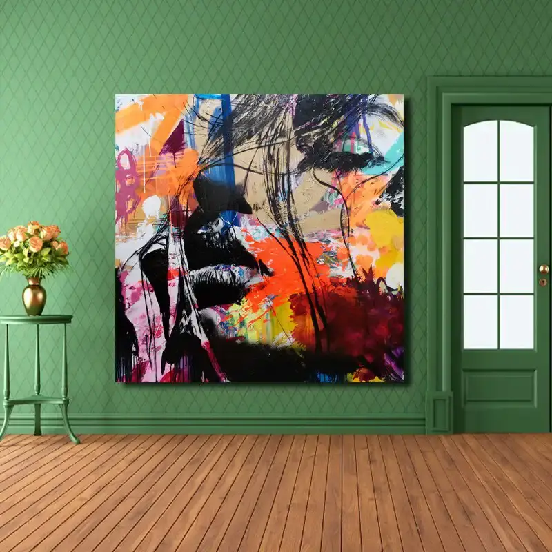David Bowie Oil Painting Kətan Tablo TB1388 - 1