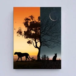 Day & Night Kətan Tablo TB2083 - 2