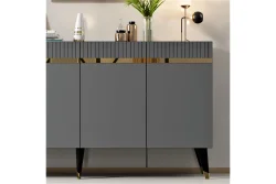 Defne Konsol, 4 Qapılı - Antrasit/Qızılı - 3