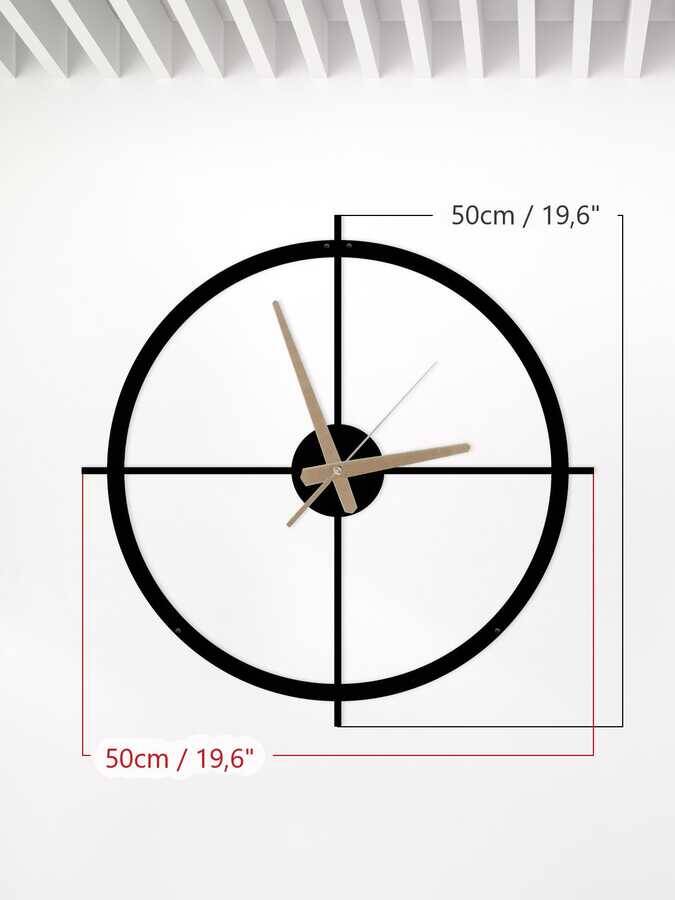 Dekoratif Metal Duvar Saati 50x50cm - 2