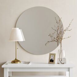 Dekorativ Yuvarlaq Güzgü A713 - Qara - Neohome (1)