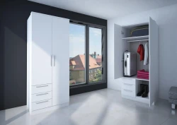 Dellor Geyim Dolabı - Ağ - 1